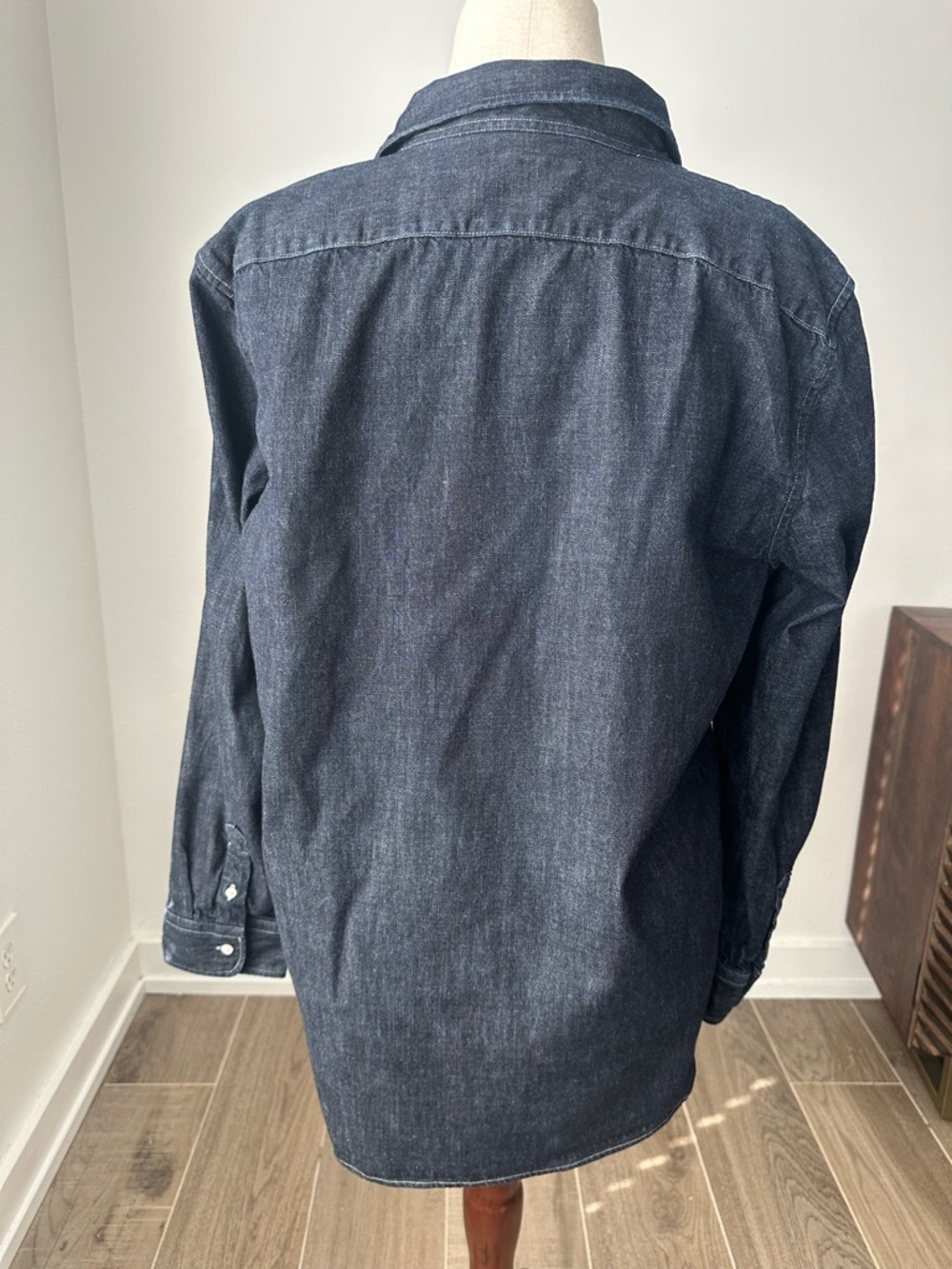 Lauren Ralph Lauren Dark Blue Lace-Up Denim Tunic - Picture 4 of 6